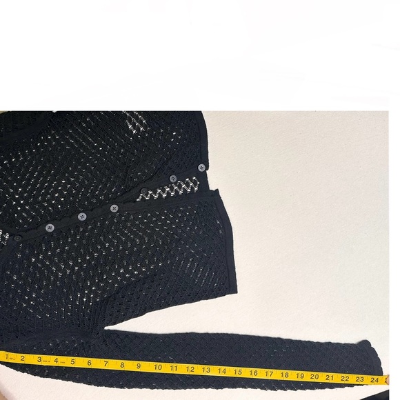 Everlane Black Lace Knit Cardigan - Picture 11 of 12
